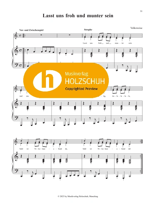 Lasst uns froh und munter sein